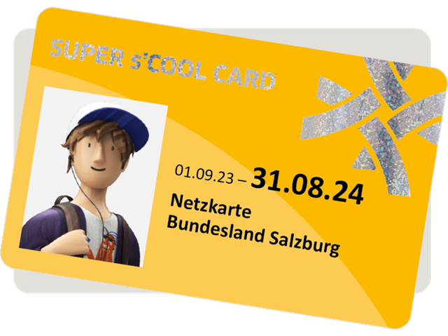 Sujet SUPER s'COOL CARD Salzburger Verkehrsverbund