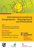 Informationsveranstaltung Energiesparen Henndorf
