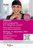 Flyer Workshop Karriere Frau & Arbeit