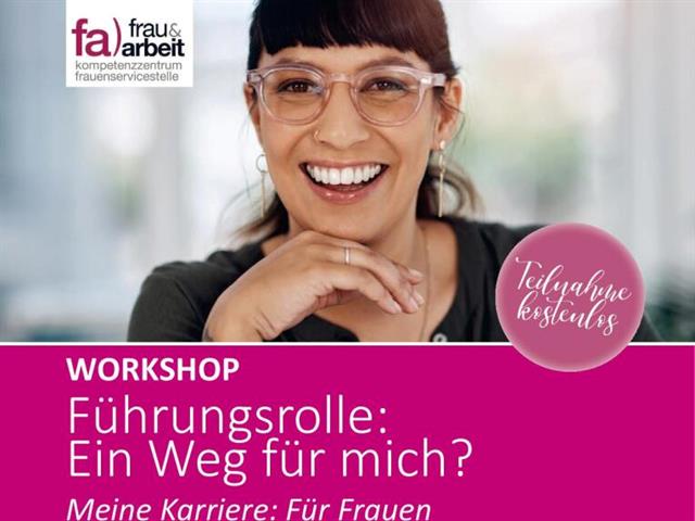Flyer Workshop Karriere Frau & Arbeit