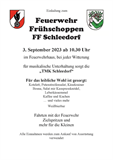 Einladung zum Frühschoppen der FFW Schleedorf