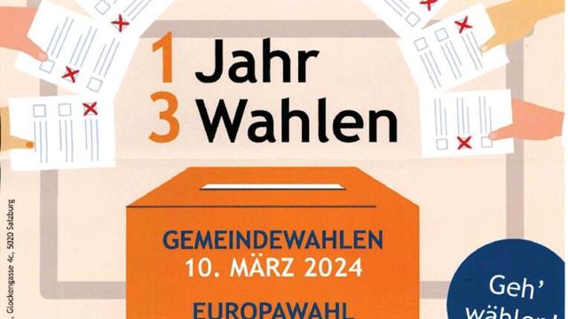 Plakat Akzente Salzburg Wahljahr 2024